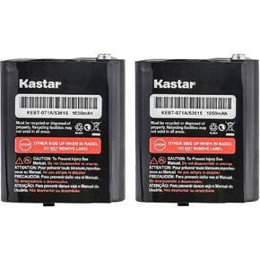 Kastar 2-Pack M53615 Ni-MH Battery 3.6V 1650mAh Replacement for Motorola 2 Way Radios Talkabout MJ270, Talkabout MJ270R, Talkabout MR350, Talkabout MR350R, Talkabout MR350R VP, TalkAbout MR350TPR
