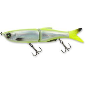 Savage Gear 3D Glide Swimmer Fishing Bait, 1 3/4 oz, Chartreuse Flash, Realistic Contours, Colors & Movement, Durable Construction, Slow-Sinking, Premium Dual Treble Hooks and Rigging