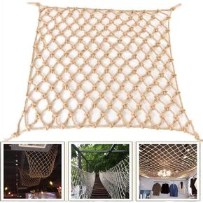 حبل السلامة شبكات الشرفة ، حماية الأطفال قنب الحبل الشبكات ، رجعية شحن الشحن الشاحنات Truck Truck Truck Net Net Nethouse Net (0.5mx7m (1.64ftx22.96ft))