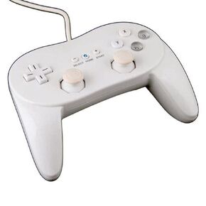 White Classic Stylish Remote Controller Pro Game Joypad for Nintendo Wii