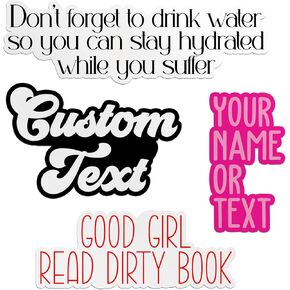 Personalized First and Last Name Sticker – Custom Aesthetic Vinyl Decal – Waterproof, Removable, Trendy Gift for Women, Girls, Kids, Teens – Laptop, Phone, Water Bottle, Tumbler, Notebook, Car, Helmet