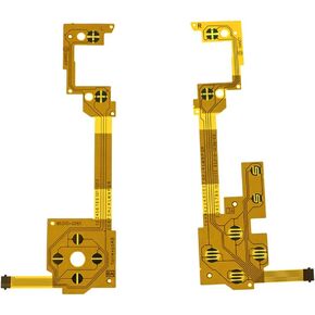 Replacement L R Left Right Button Conductive Film Ribbon Flex Cable for Wii U PAD Gamepad Button Repair Parts (Left and Right Set)
