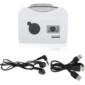 Yosoo Tape Converter, Portable Cassette Tape to MP3 Converter USB Flash Drive Capture Audio Music Player