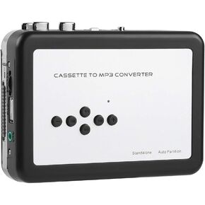 Cassette Tape to MP3 Converter USB Flash Drive Capture Audio Music Player, Support Battery and USB Powered