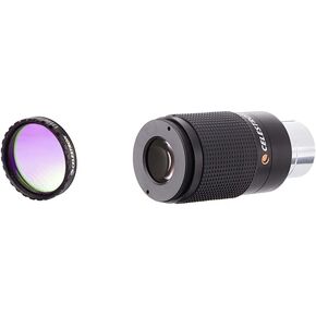 Celestron 94123 1.25-Inch UHC/LPR Filter (Black) & Zoom Eyepiece for Telescope - Versatile 8mm-24mm Zoom for Low Power and High Power Viewing - Works with Any Telescope That Accepts 1.25" Eyepieces