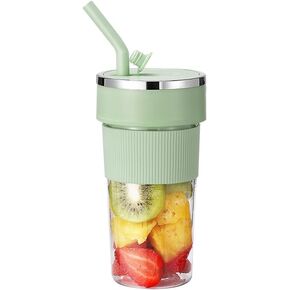 Portable Fruit Juicer Juicer Cup,Six blade head with strong power, convenient and fast straw referenceJuicing with one click