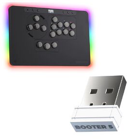 Sehawei X1 Black All-Button Arcade Controller and Haute42 Booter5 Dongle Adapter for HautePad/HauteBoard
