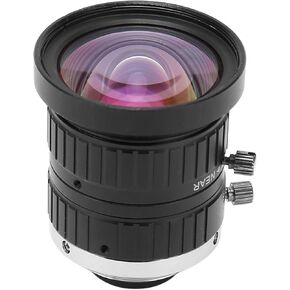 4mm Length C Mount Lens, 10MP Low Distortion Manual Focus and Adjustable Aperture for Industrial Camera