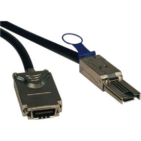 Tripp Lite External SAS Cable, 4 Lane - mini-SAS (SFF-8088) to 4xInfiniband (SFF-8470) 1M (3-ft.)(S520-01M)