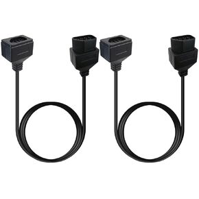 2-Pcs 1.8M/6FT Replacement Controller Extension Cable for Nintendo Entertainment System NES