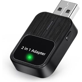 Wireless CarPlay Adapter for Apple, Android Auto Car Adapter 2025, 2in1 Mini for iPhone,Wired to Wireless,Plug and Play Setup,USB/Type-C Port Seamless Car Connectivity,Support iOS 12+ and Android 11+