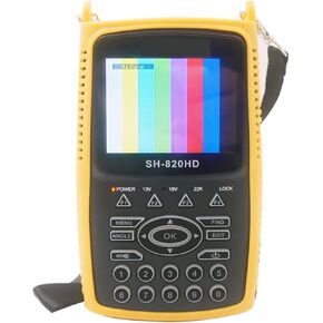 TV Signal Strength Meter, SH-820HD ACM DVB-S2 DVB-T/T2 CCTV Combo Vs V8 Finder 2 Digital Satellite Meter Finder H.265 Kpt-717ts HEVC,Camping Essentials(DVB-S2 T2 CCTV)
