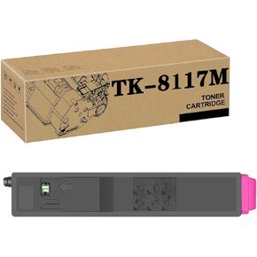 PUCIO Compatible TK-8117K TK-8117C TK-8117M TK-8117Y Replacement Toner Cartridge Use for Kyocera M8124cidn M8130cidn Printer Magenta*1