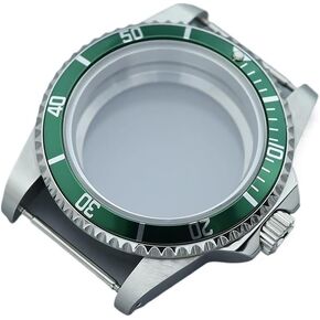 38MM NH35 Watch Accessories Vintage Case Sapphire Glass For Seiko NH35 NH36 NH34 4R36 Movement Watch Case For Retro Submariner Watch case(Glass Bottom Cover 6)