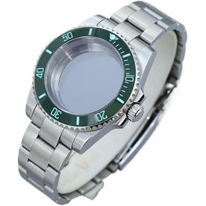 40MM watch Cases Sapphire Glass Ceramic C3 Bezel For Seiko NH35 NH36 NH34/38 4R36 8215 2824 Movement Watch Case Submariner Parts Watch case