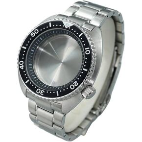45mm Stainless Steel Watche Case Watchbands Sapphire For SKX6105 Tuna Abalone For Seiko NH35 NH36/34 Movement 28.5mm Dial 3.8 Crown Watch case