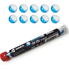 Hawki .50 Cal or .68 Cal Pepper Balls or Powder Balls Less Lethal for Paintball Guns