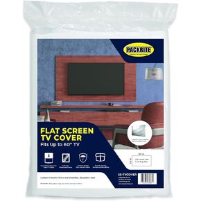 65" Flat Screen TV Cover for Moving Extra Thick Foam Flat Screen TV Protector, Fits TVs up to 65 Inches x 36 Inches