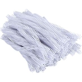 PVC Spiral Binding Spools, 4:1 Pitch, 90 Sheets, 360 Degree Rotation, Flexible and Sturdy, Compatible with Binding Machines for Reports, Presentations, (Weiß)