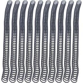 9.5mm Plastic Spiral Binding Coils 48 Teeth 75 Sheet Capacity, for A4 Paper 360 Degree Page Rotation Function (White)
