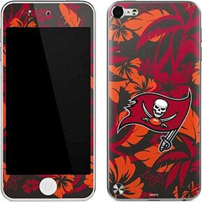 Skinit Decal MP3 Player Skin Compatible with iPod Touch (5th Gen&2012) - Officially Licensed NFL Tampa Bay Buccaneers Tropical Print Design