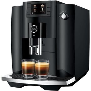 Jura 15622 E6 2.8-Inch Color Display Automatic Espresso Machine with Easy Cappuccino Function (Piano Black, Renewed)