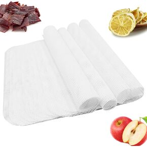 15 Pack Silicone Dehydrator Sheets, Mesh Dehydrator Trays, Non-Stick Fruit Leather Trays, Suitable for Dried Meat, Dried Fruit, Various Food Dryer (14.4 x 14.4 in)
