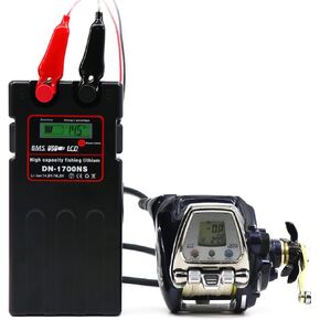 14.8V 9600MAH بطارية بكرة الصيد الكهربائية لبكرة DAIWA/Shimano الكهربائية مع منافذ USB مزدوجة ، حماية مفرطة وحماية زائدة مع شاحن سريع