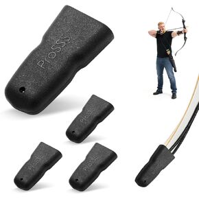 Recurve Bow Tip Protector 2 Pack – Archery Accessories for Recurve Bow & Longbow, Soft Silicone Limb Tip Guard with Vent Holes – Recurve Bow Accessories for Outdoor Hunting & Target Shooting