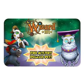 Wizard101 Digital Card – Pegasus Pet [Online Game Code] $30