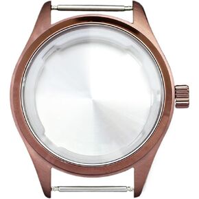 40mm Men's Watch Cases 316L stainless Steel Accessory Parts fit for Seiko nh355 nh34 nh36 Movement 33.6-34.30mm Dial Aviator Watch case