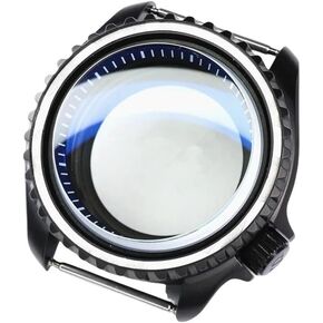 42mm Skx007 Steel Black Matte Waterproof Watch Case With Sapphire Crystal For Nh35 Nh36 NH34 Movement 28.5mm Dial Mods Watch case