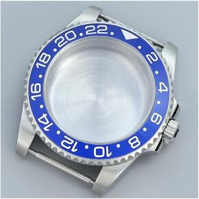 40mm Men's Watch Case Ceramic Bezel Sapphire Glass For Seiko Nh35 Nh36 Nh34 For Eta 2824 Movement 28.5mm Dial GMT MASTER Watch case