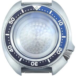 44mm watches for man nh35 Case Sapphire Glass For Seiko NH35 NH36 Movement 28.5mm Dial Blue Pure Black Chapter Ring Mod Abalone Watch case