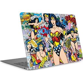 Skinit Decal Laptop Skin compatible with MacBook Air 13in Retina (2018-2019) - Officially Licensed Warner Bros Wonder Woman Comic Blast Design