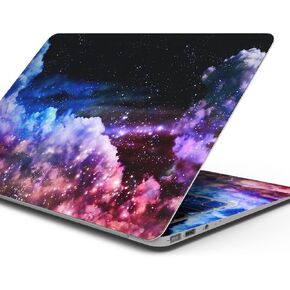 Compatible with MacBook Air 15" M3 (A3114) - Skin Decal Protective Scratch Resistant Vinyl Wrap - Purple Blue and Pink Cloud Galaxy