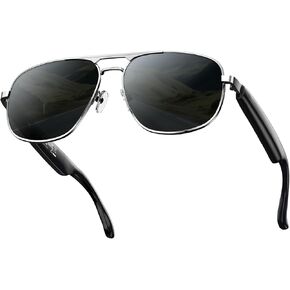 AI Smart Glasses with Multilingual Translation, Polarized Sunglasses with Bluetooth 5.4, Athletic/Outdoor UV Protection, Ultra-light Metal Frame, Travel Versatile Audio Glasses,Present for Men & Women