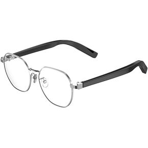 Bluetooth Audio Smart Glasses, Anti-Blue Light Glasses for Women Men, Remote Shooting, Open Ear Sound Mic & Speakers, Magnetic Charging, Touch &Voice Assistant