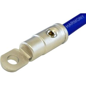 Harmony Audio HA-RT4 Car Stereo Power or Ground 4 Gauge 5/16" Ring Terminal - Nickel Plated