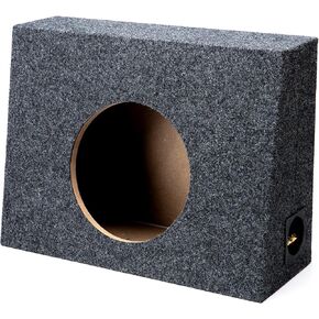 American Sound Connection Single 10" Subwoofer Regular Standard Cab Truck Sub Box Enclosure 5/8" MDF