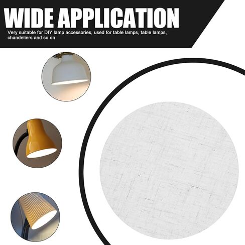 2pcs Round Fabric Lamp Shade Diffuser Light Cover for Chandelier Ceiling Lights Soft Light Filtering Eye Protection Easy Installation in Saudi Arabia