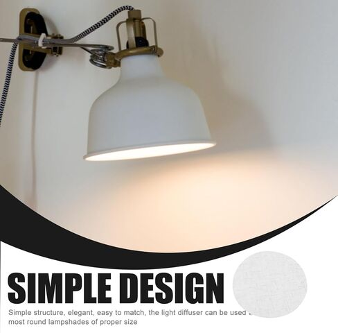 2pcs Round Fabric Lamp Shade Diffuser Light Cover for Chandelier Ceiling Lights Soft Light Filtering Eye Protection Easy Installation in Saudi Arabia