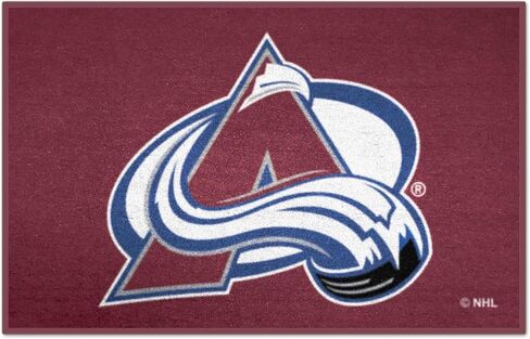 FANMATS - 10616 NHL Colorado Avalanche Nylon Face Hockey Puck Rug, 27" diameter in Kuwait