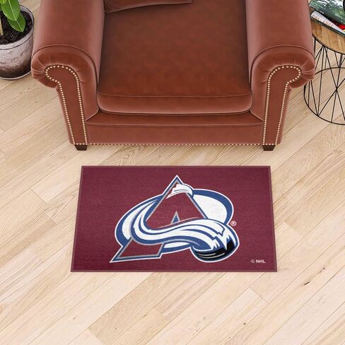 FANMATS - 10616 NHL Colorado Avalanche Nylon Face Hockey Puck Rug, 27" diameter in Kuwait