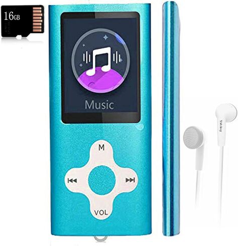 مشغل mp3 ، مشغل موسيقى مع مشغل موسيقى رقمي محمول بسعة 16 جيجابايت/سجل/صوت/صوتي/قارئ/كتاب إلكتروني/عارض صور/1.8 شاشة LCD in Kuwait