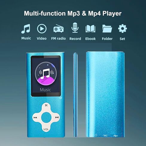 مشغل mp3 ، مشغل موسيقى مع مشغل موسيقى رقمي محمول بسعة 16 جيجابايت/سجل/صوت/صوتي/قارئ/كتاب إلكتروني/عارض صور/1.8 شاشة LCD in Kuwait
