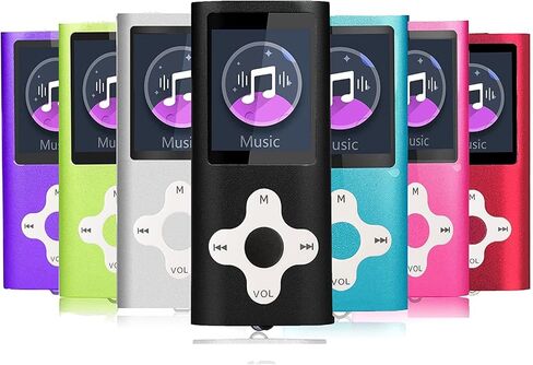 مشغل mp3 ، مشغل موسيقى مع مشغل موسيقى رقمي محمول بسعة 16 جيجابايت/سجل/صوت/صوتي/قارئ/كتاب إلكتروني/عارض صور/1.8 شاشة LCD in Kuwait