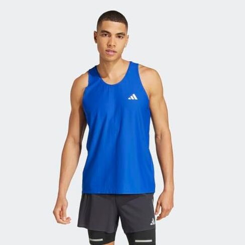 تيشيرت أديداس Own The Run بدون أكمام للرجال، أبيض، 3X-Large in Saudi Arabia