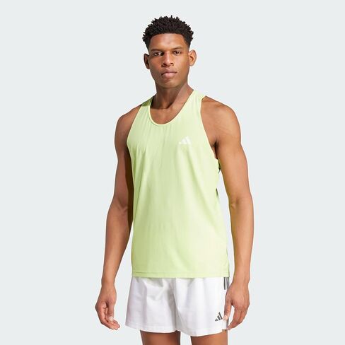 تيشيرت أديداس Own The Run بدون أكمام للرجال، أبيض، 3X-Large in Saudi Arabia