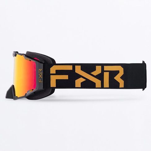 FXR Pilot LE Snow Goggle Low-Profile Dual-Layer Anti Fog Scratch Lens Gold - Bronze HD/Inferno - One Size in Kuwait
